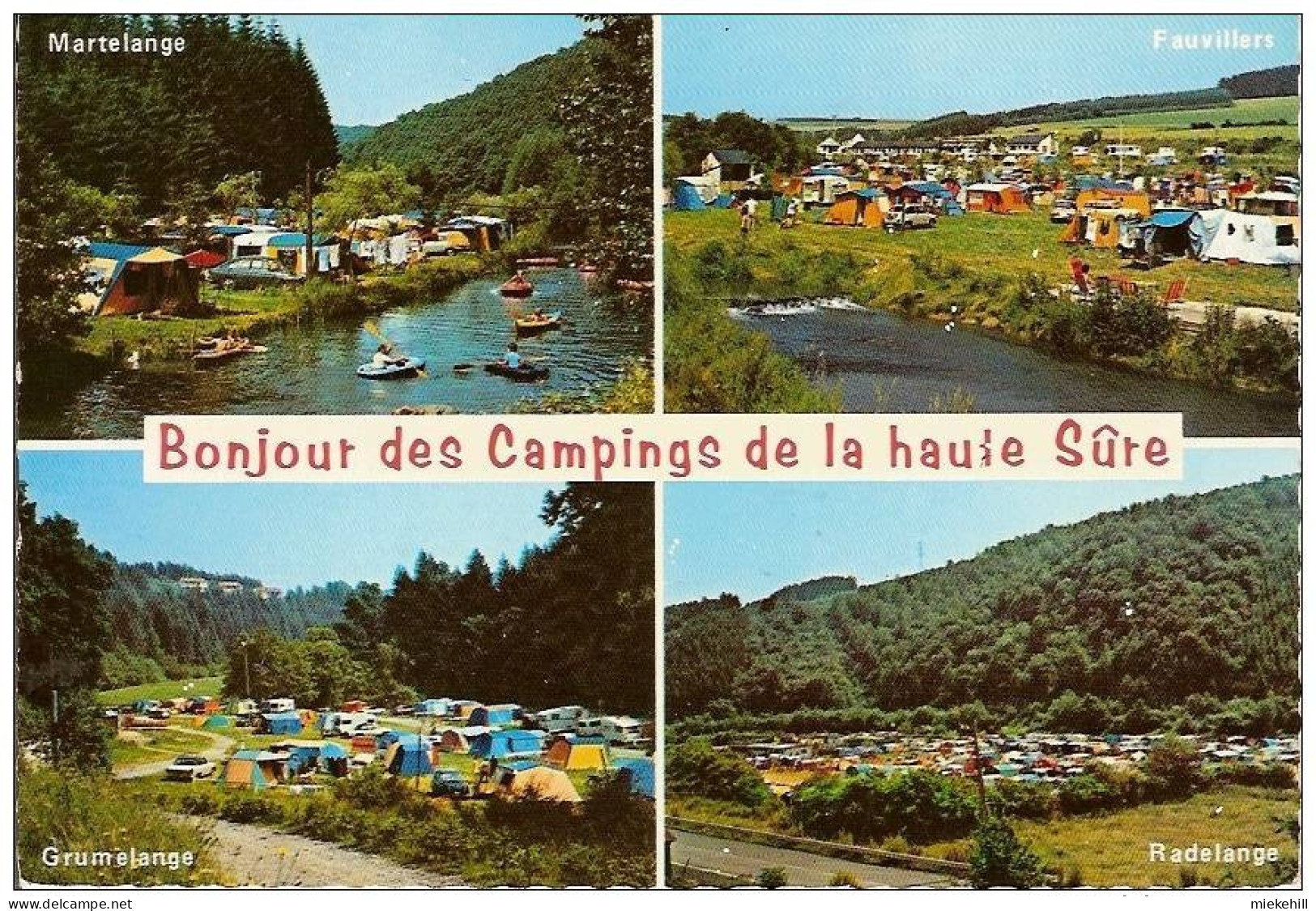 MARTELANGE-FAUVILLERS-GRU MELANGE-RADELANGE   -multivues Campings De La Haute Sûre - Martelange