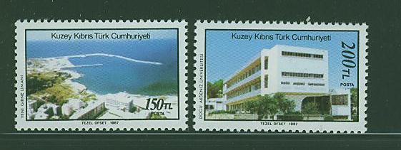 CHT0089 Port Universite 203 à 204 Chypre Turc 1987 Neuf ** - Neufs