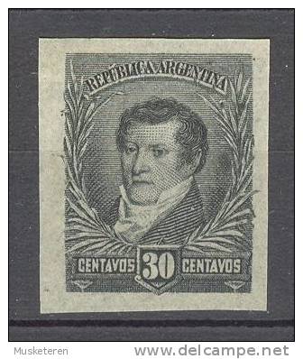 Argentina Plate Proof. 30 Centavos. Only A Few Known Examples Exist !! Exhibition Object ! EXTREMELY SCARCE !! (2 Scans) - Unused Stamps