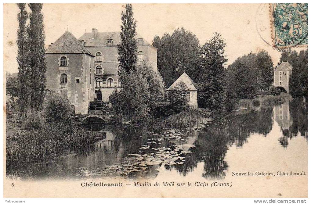 86 Chatellerault Moulin De Molé Sur Le Clain Cenon - Moulins à Eau