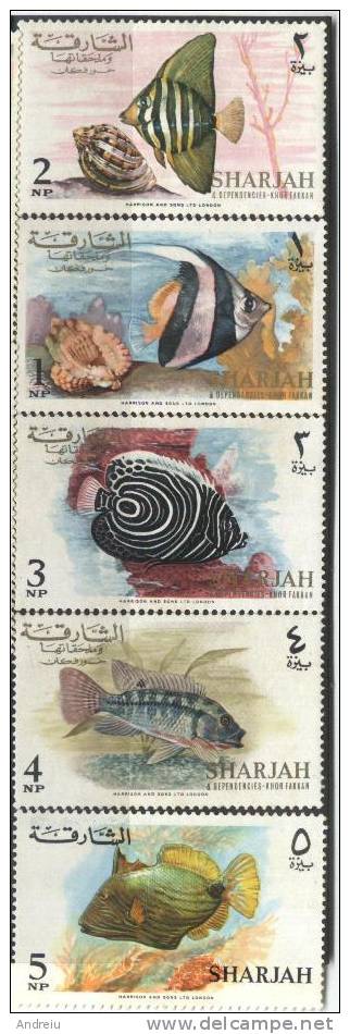 1966 UAE, Sharjah, Fishes ,MNH - Sharjah