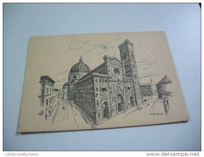 Illustratore O. Borsani Firenze La Cattedrale - Firenze