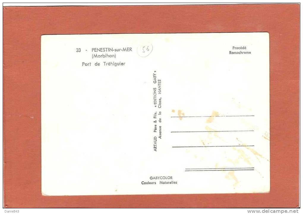CPSM Grand Format - MORBIHAN - PENESTIN SUR MER - Port De Tréhiguier - Artaud Père Et Fils - édition GABY / 33 - Pénestin