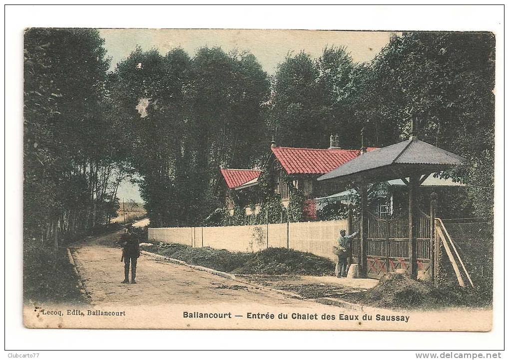 Ballancourt-sur-Essonnes (91) : Entrée Du Châlet Des Eaux Du Saussay En 1907 (animée). - Ballancourt Sur Essonne