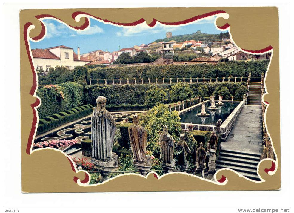 Portugal Cor 6075 – CASTELO BRANCO - LARGO DAS TRÊS COROAS E VISTA DO CASTELO - Castelo Branco