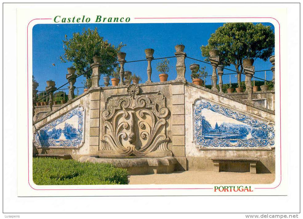 Portugal Cor 6081 – CASTELO BRANCO - PORMENOR DO JARDIM DO PAÇO EPISCOPAL - Castelo Branco