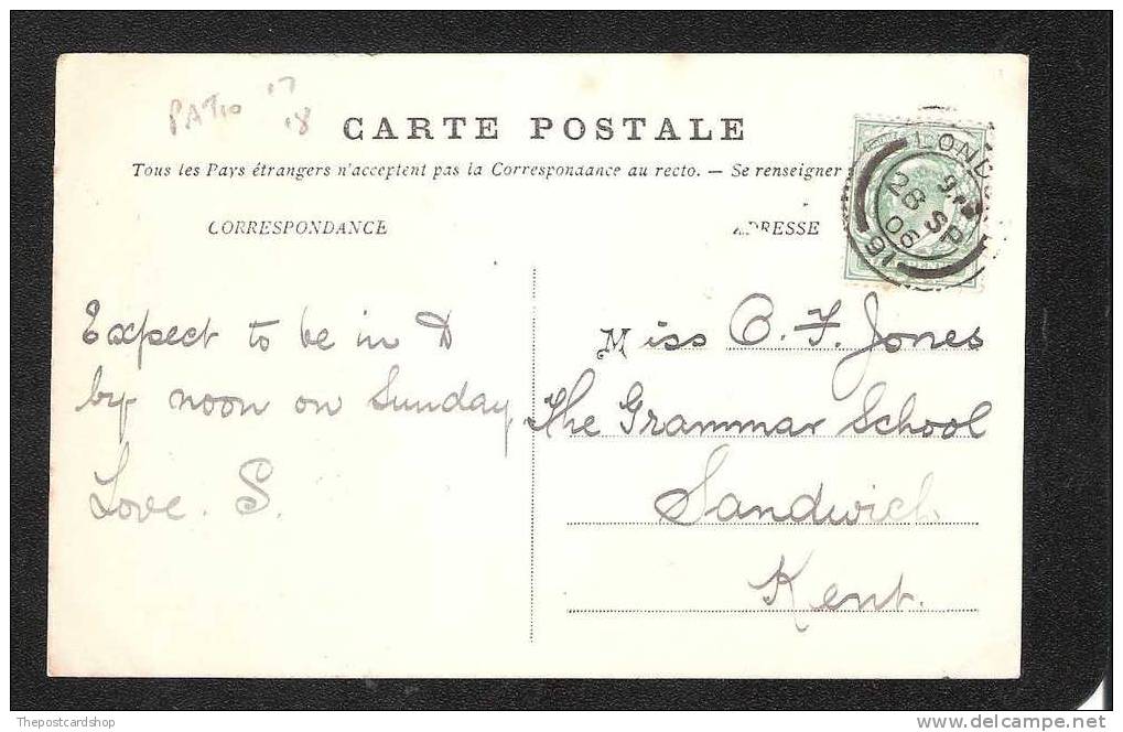 CPA 59 NORD DUNKERQUE No.27 HOTEL DE VILLE  UUSED 1906 AVEC TIMBRE - Dunkerque