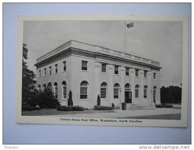 Wadesboro  NC         Post Office - Sonstige & Ohne Zuordnung