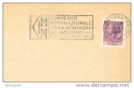 1970  Italia  Targhetta  Madesimo  Convegno Montagna - Escalada