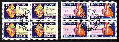 BULGARIA / BULGARIE - 1994 - Europe   Bl De 4  Obl. - Oblitérés