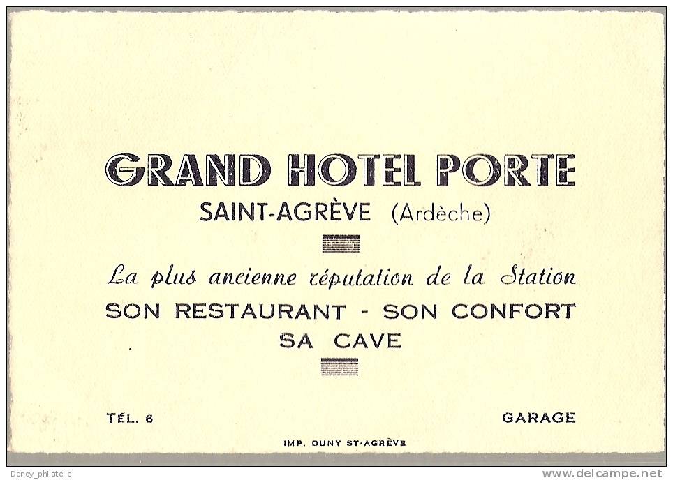 07/ GRAND HOTEL PORTE - Saint Agrève