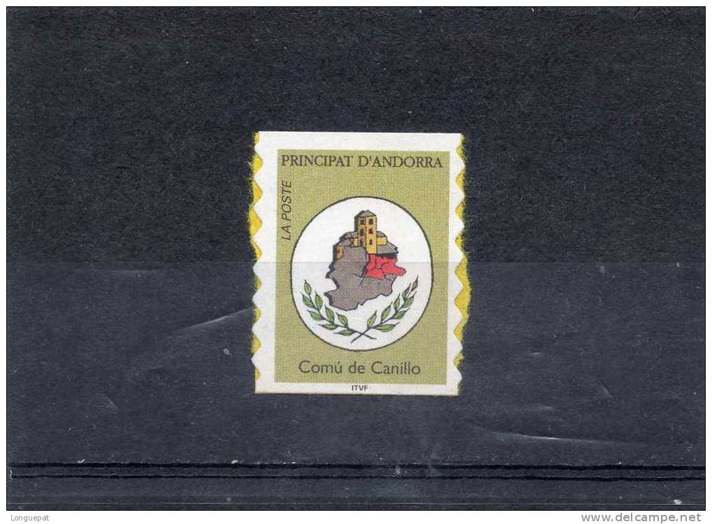 ANDORRE : "Comù De Canillo", Série Courante - Unused Stamps