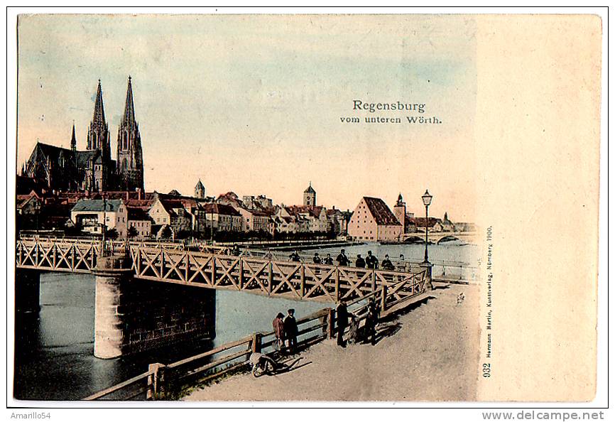 RAR Regensburg, Brücke, Kirche 1903 - Regensburg