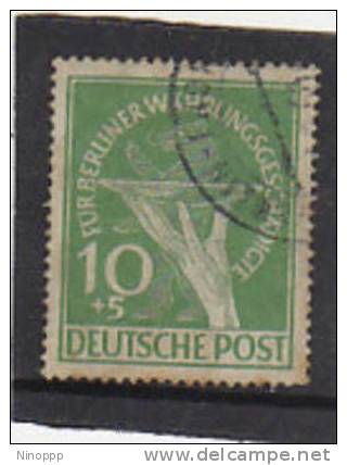 Germany Berlin-1949 Offering Plate 10+5pf Used ,light Toning, - Used Stamps