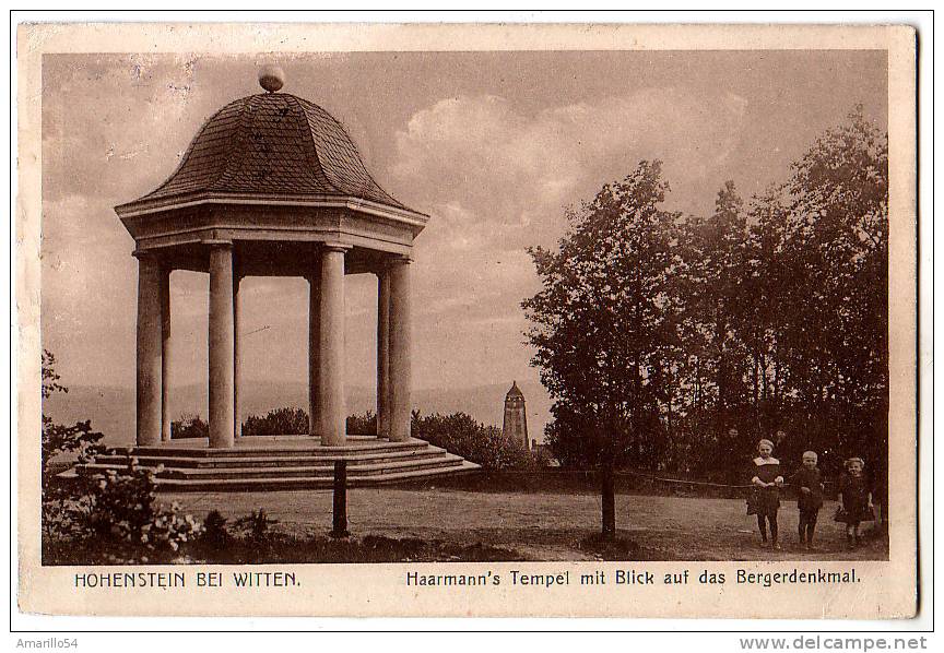 RAR Hohenstein Bei Witten - Haarmann's Tempel 1917 ! - Witten