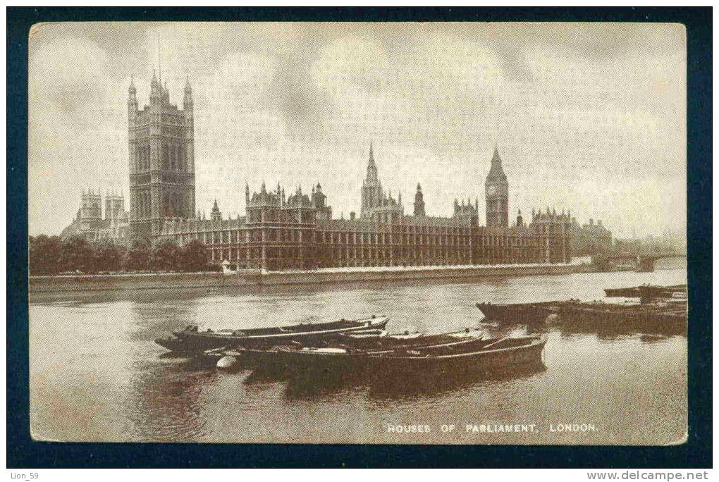 LONDON - HOUSES OF PARLIAMENT - Great Britain Grande-Bretagne Grossbritannien Gran Bretagna 66019 - Houses Of Parliament