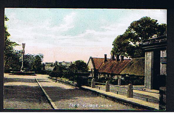 RB 604 -  Early Postcard Ford Village & Memorial Northumberland - Other & Unclassified