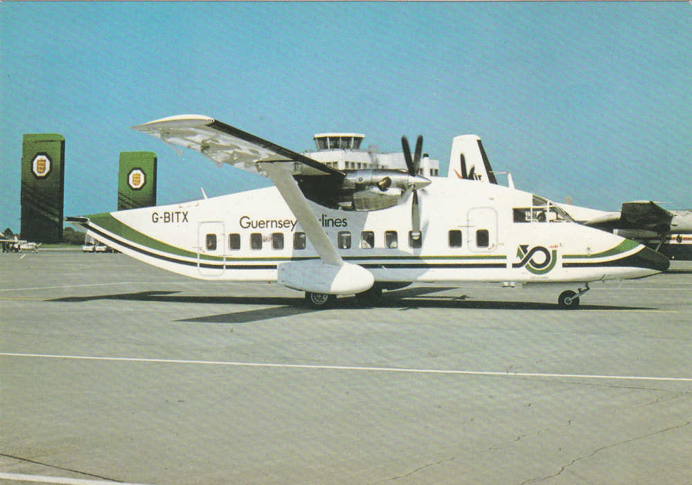 GUERNSEY AIRLINES SHORTS SD330 AIRCRAFT (A20608) - 1946-....: Ere Moderne
