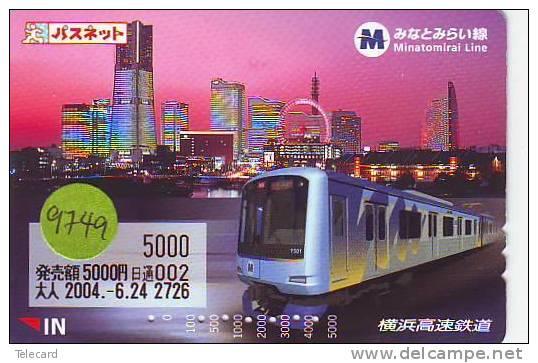 Télécarte Japan  TRAIN (9749)  * DAMPF Eisenbahn TREIN  Zug Japon Japan Telefonkarte * - Trenes