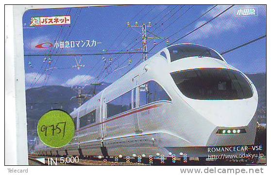 Télécarte Japan  TRAIN (9751)  * DAMPF Eisenbahn TREIN  Zug Japon Japan Telefonkarte * - Eisenbahnen