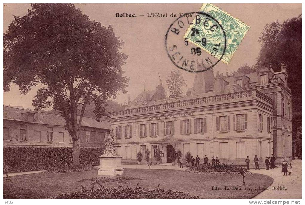 CPA(76);     BOLBEC L Hotel De Ville - Bolbec