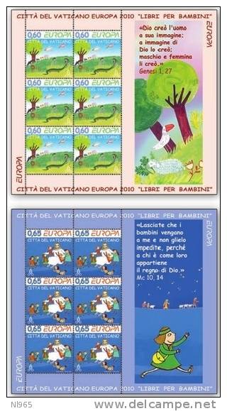 CITTA´ DEL VATICANO - VATIKAN STATE - ANNO 2010 -  BF EUROPA LIBRI PER BAMBINI - NUOVI MNH ** - Neufs