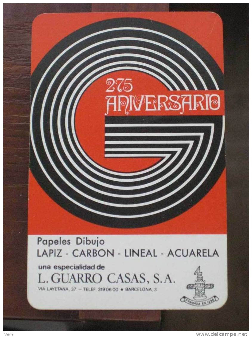 ANTIGUO CALENDARIO BOLSILLO FOURNIER GUARRO CASAS 1973 - EXCELENTE ESTADO - Tamaño Pequeño : 1961-70