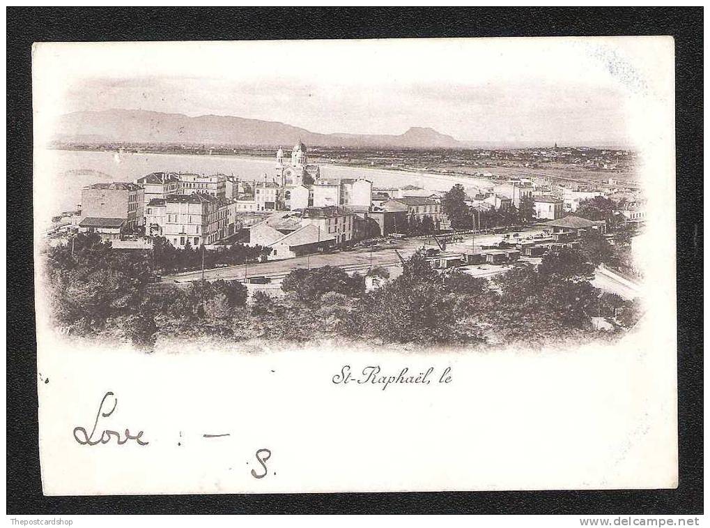 CPA 83 VAR ST- RAPHAEL LE .. DOS NON DIVISE 1903 AVEC TIMBREE ST.RAPHAEL FRANCE PAS LOIN DE FREJUS - Saint-Raphaël