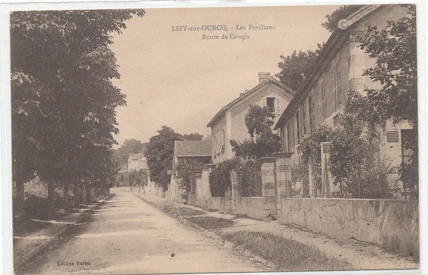 T 993 / CPA  LYZY SUR OURCQ    (77)  LES PAVILLONS  ROUTE DECONGIS - Pontault Combault