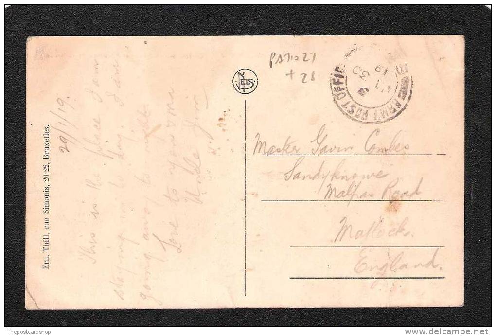 CPA MAMUR CITADELLE EN COULEUR MILITARY POSTMARK ARMY FIELD OFFICE JA 30 1919 POST WORLD WAR ONE - Namur