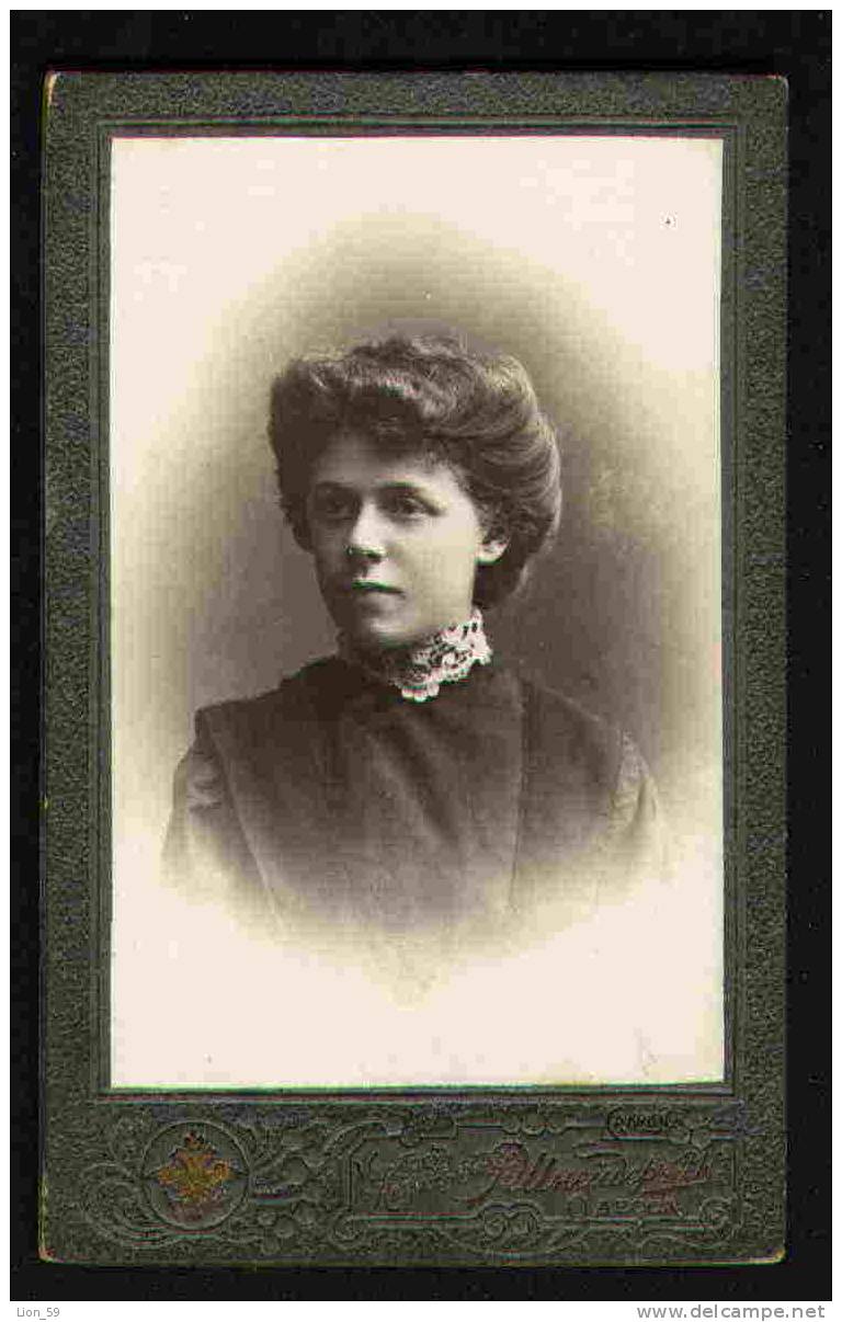 PHOTOGRAPHER -  I. M. SHNAIDERY - CDV Ukraine Ucrania ODESSA 1904 PORTRAIT WOMAN 23567 - Fotos Dedicadas