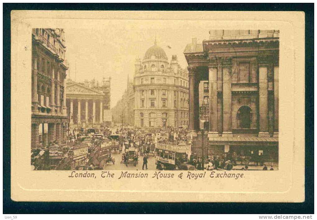 LONDON - MANSION HOUSE & ROYAL EXCHANGE - Raphael TUCK  - Great Britain Grande-Bretagne Grossbritannien  66063 - Tuck, Raphael