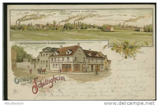 67 SCHILTIGHEIM / Spezereihandlung G. Schneider / FELDPOSTKARTE CARTE COULEUR - Schiltigheim