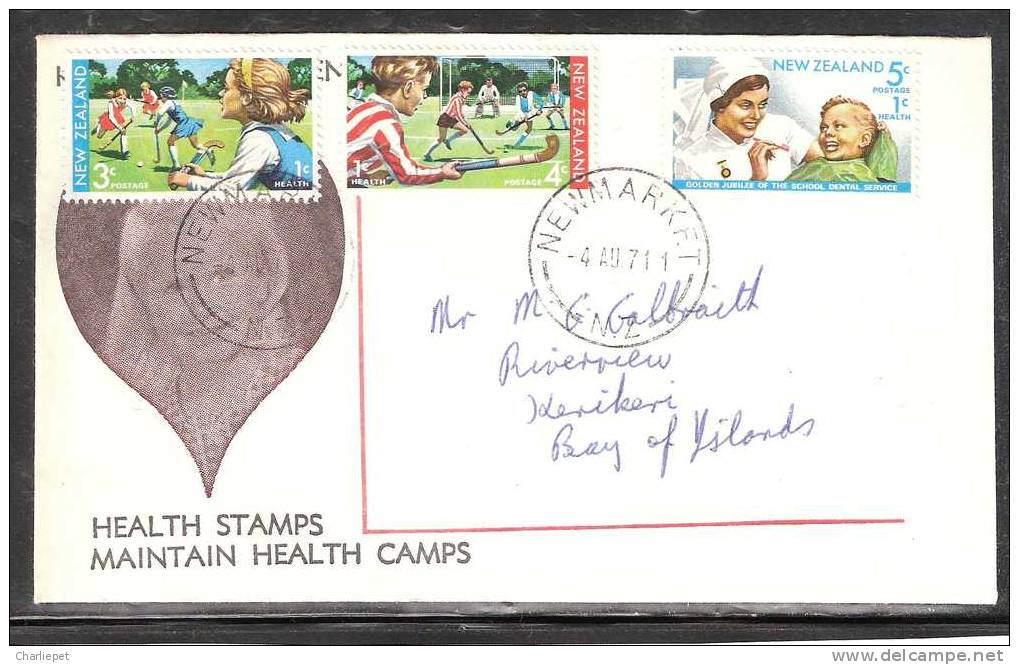 New Zealand Scott # B82-b84 First Day Cover 1971 - FDC