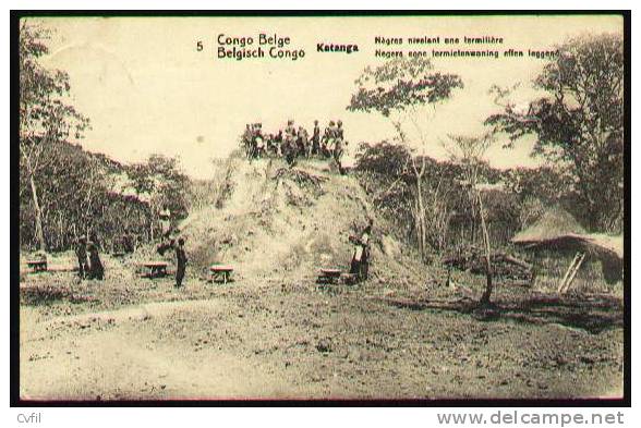 CONGO BELGE 1918 - ENTIRE PICTURE POSTCARD Depicting Ant-hill At Katanga - Interi Postali