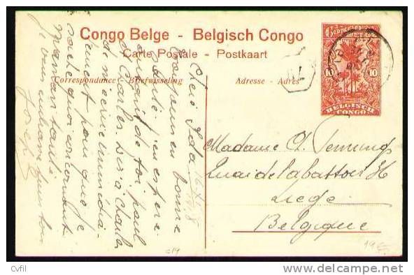 CONGO BELGE 1918 - ENTIRE PICTURE POSTCARD Depicting Ant-hill At Katanga - Entiers Postaux