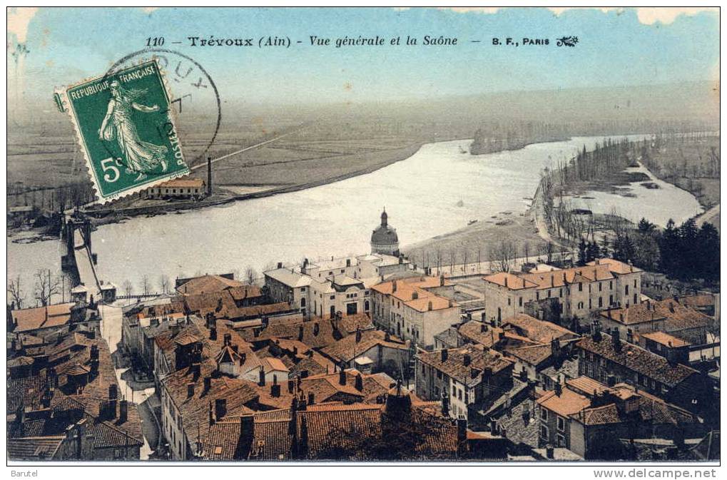 TREVOUX - Vue Générale Et La Saône - Trévoux