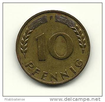 1949 - Germania 10 Pfenning F ---- - 10 Pfennig