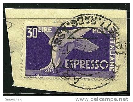 ● ITALIA 1945 / 52 - ESPRESSI - Democratica N. 29 Usato Su Frammento Fil. ?  - Cat. ? €  - Lotto N. 5733 - Poste Exprèsse/pneumatique