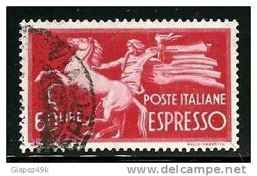 ● ITALIA 1945 / 52 - ESPRESSI - Democr. N. 26 E 27 Usati Fil. CD + 30 Fil CS  - Cat. ? €  - Lotto N. 5736 /37 /39 - Express-post/pneumatisch