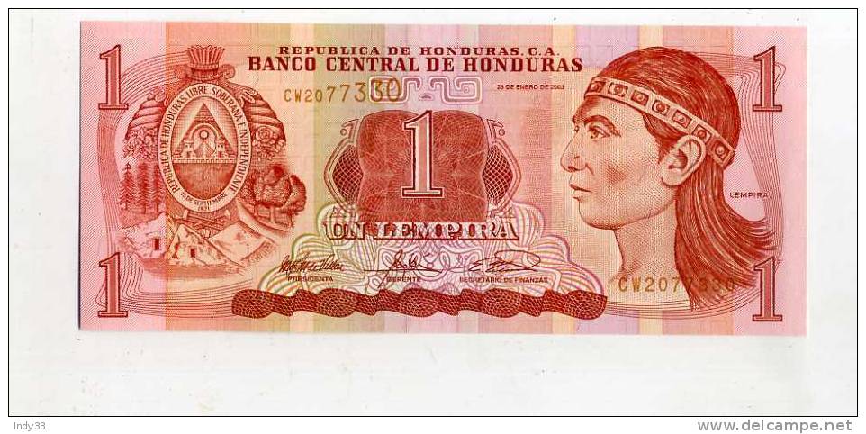 - HONDURAS  . BILLET .  1 L. 2003 - Honduras