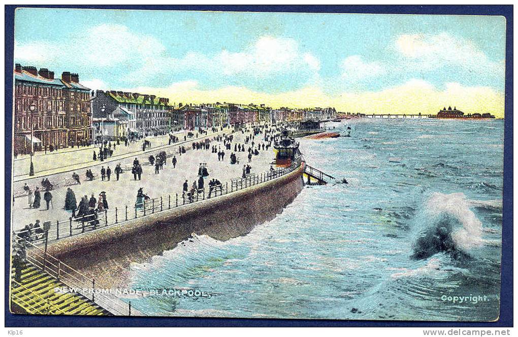 ENGLAND,BLACKPOOL,NEW PROMENADE,OLD PC - Blackpool