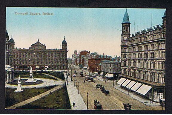 RB 545 - Early Postcard - Donegall Square Belfast Ireland - Antrim