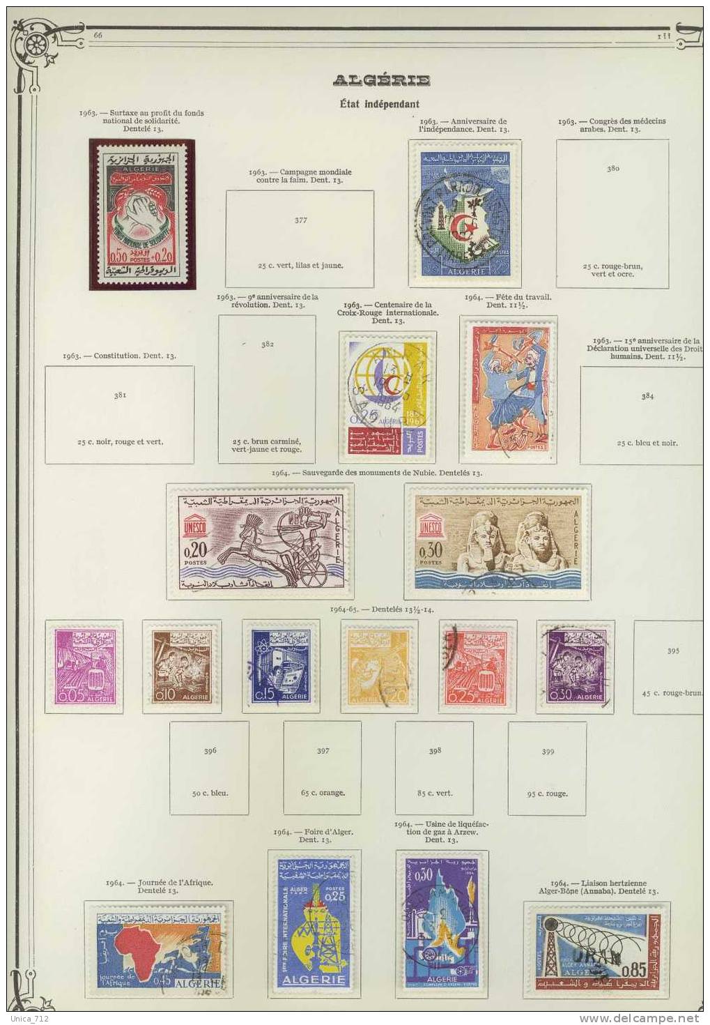 Algérie - Collection En Album De 1924  à 1968 (n°476)  Plus PA Et Taxe à Compléter (manque 130 Sur 490)   Cotation 724€ - Colecciones (en álbumes)