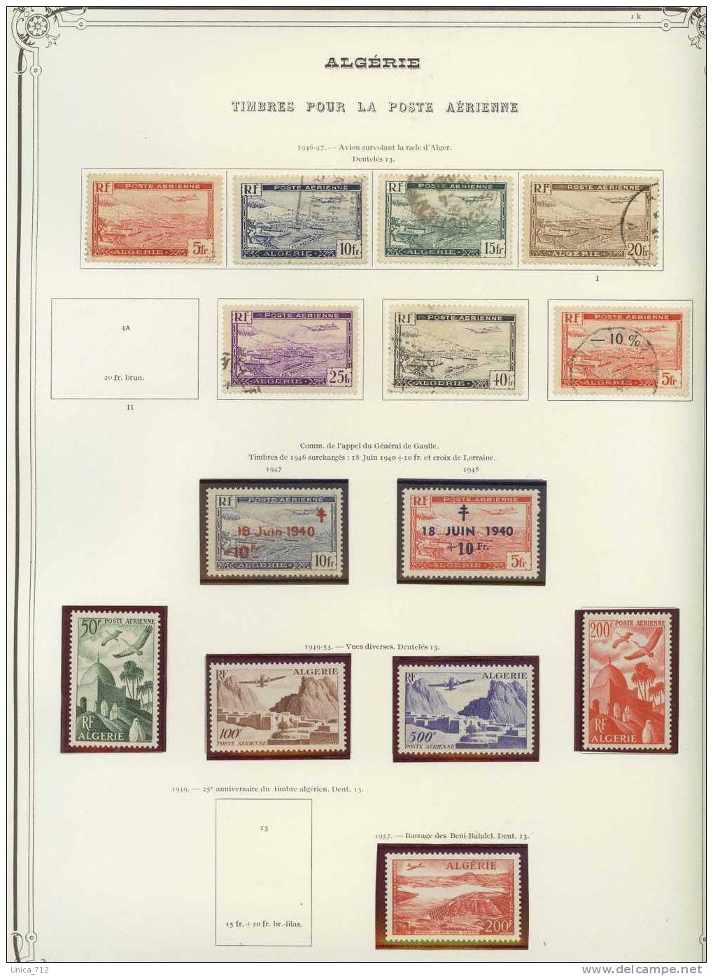 Algérie - Collection En Album De 1924  à 1958 (n°353)  Période Coloniale  Cotation 580€ - Colecciones (en álbumes)