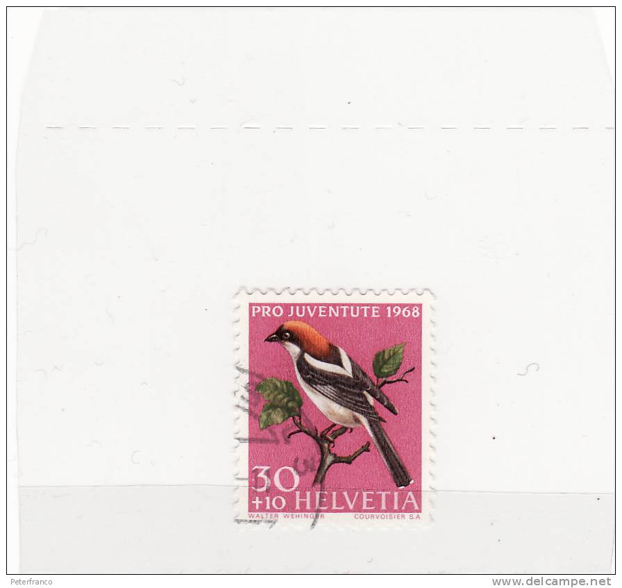 1968 Svizzera - Uccelli Indigeni - Sparrows