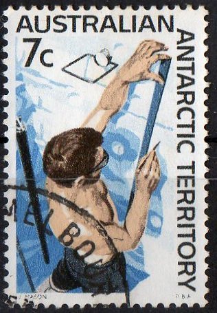 Australian Antarctic 1966 7c Measuring Snow Strata Used - Used Stamps