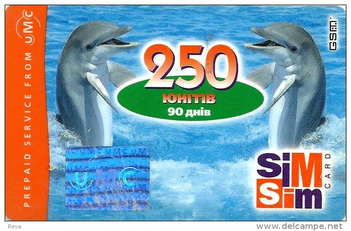 UKRAINE 250 UNITS GSM MOBILE PIN DOLPHIN ANIMAL ANIMALS READ DESCRIPTION !! - Ukraine