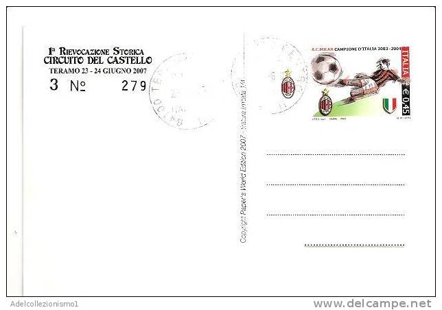 44682)cartolina Illustratoria 1à Rievocazione Storica Del Castello Con Auto Storiche Teramo 23-24 Giugno 2007 - Teramo