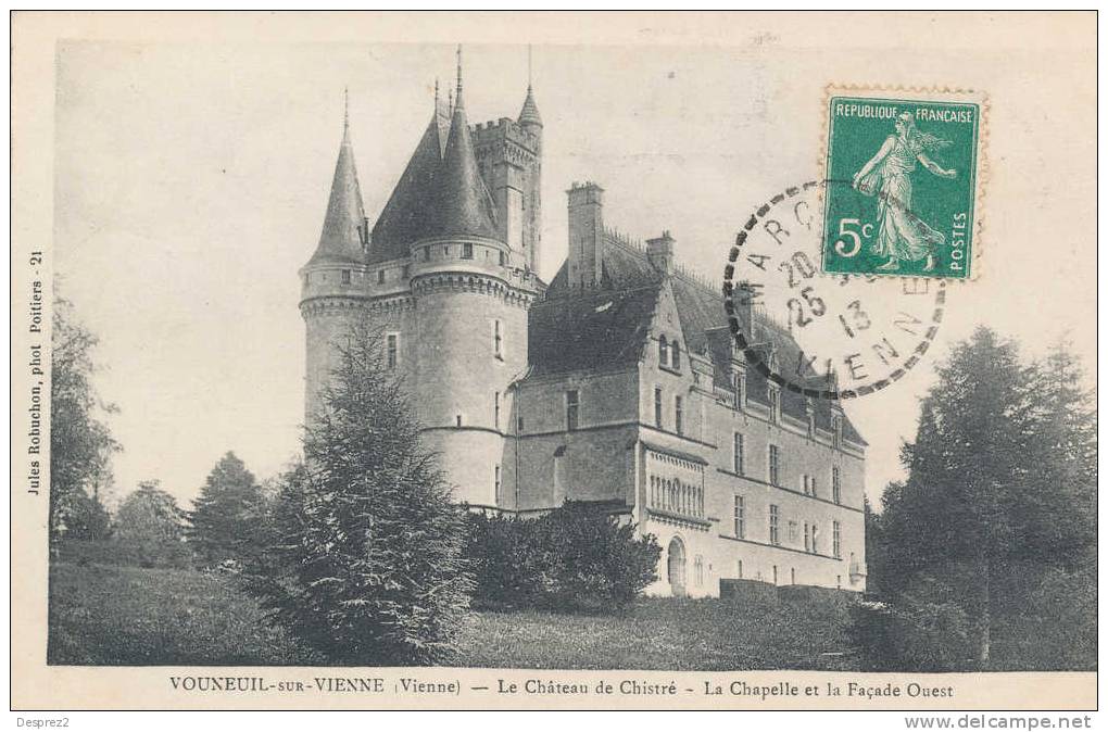 86 VOUNEUIL Sur VIENNE Cpa Le Chateau De Chistré               21 Robuchon - Vouneuil Sur Vienne